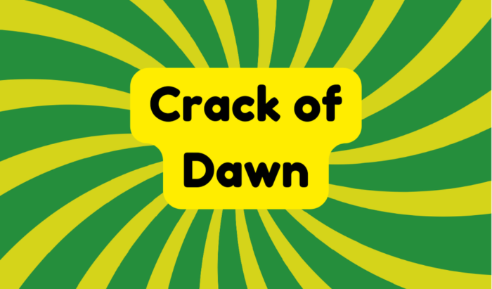 Crack of Dawn - Idioms and Phrases