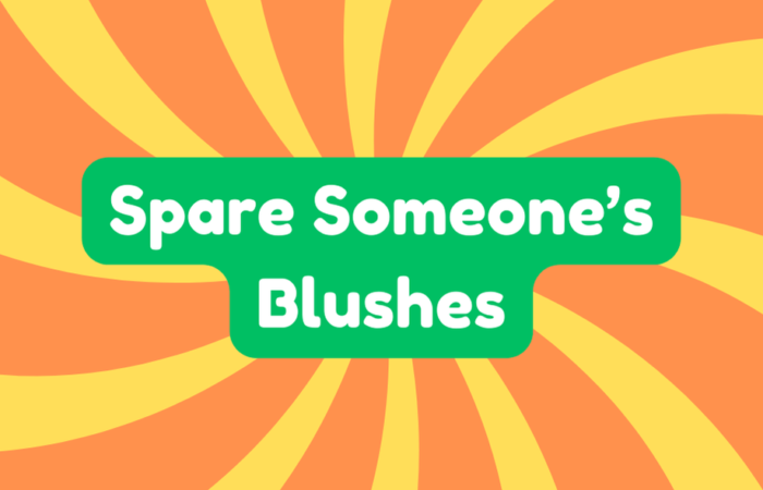 Spare Someone's Blushes