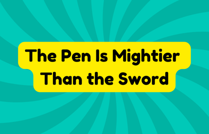 The Pen Is Mightier Than the Sword