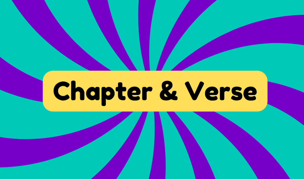 Chapter and Verse