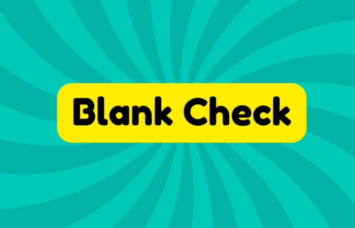 Blank Check