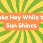 Make Hay While the Sun Shines