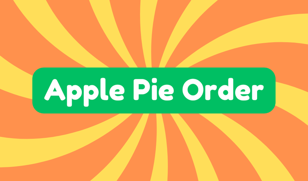 Apple Pie Order