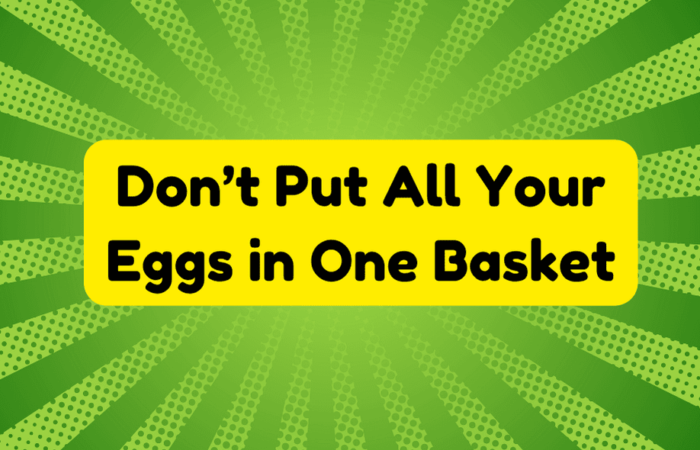 Don't Put All Your Eggs in One Basket