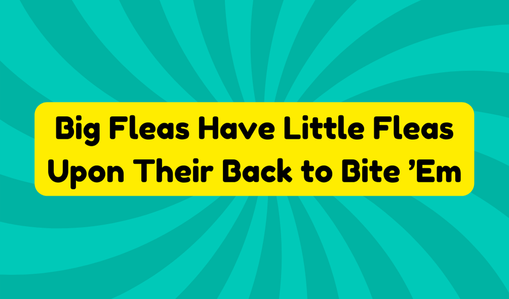 Big Fleas Have Little Fleas Upon Their Back to Bite Em - Idioms and Phrases